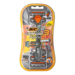 Aparelho De Barbear Bic Comfort 3 Hybrid + 6 Cartuchos