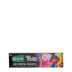 Gel Dental Infantil G.u.m Trolls Com 50g