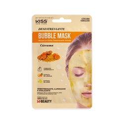 Máscara Facial De Bolhas Amarela Kiss Ny Cúrcuma Desestressante 1 Unidade