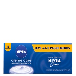 Sabonete Nivea 90gr Creme Care 6 Unidades