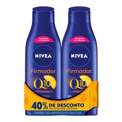 Kit LoÇÃo Hidratante Nivea 400ml Firmador Q10