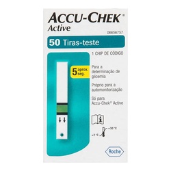 Tiras Para Controle De Glicemia Accu-chek Active Com 50 Unidades