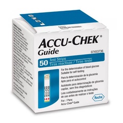Tiras Para Controle De Glicemia Accu-chek Guide 50 Unidades