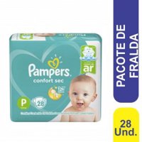 Fralda Pampers Confort Sec P 28 Unidades