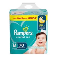 Fralda Pampers Confort Sec Super Bag M 70 Unidades
