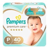 Fralda Pampers Premium Care P 40 Unidades