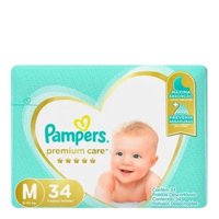 Fralda Pampers Premium Care M 34 Unidades