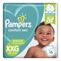 Fralda Pampers Confort Sec Economica Xxg 16 Unidades