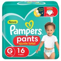 Fralda Pampers Pants Ajuste Total G 16 Unidades