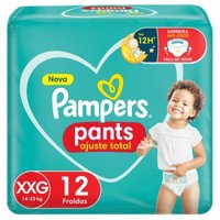 Fralda Pampers Pants Ajuste Total Xxg 12 Unidades