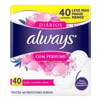 Protetor Diário Always Com Perfume - 40 Unidades