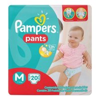 Fralda Pampers Pants Ajuste Total M 20 Unidades
