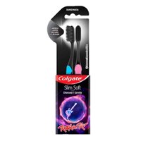 Escova Dental Colgate Slim Soft Black C/2