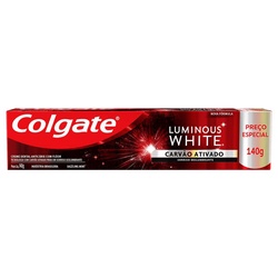Creme Dental Colgate 140g Luminous White Carvao Ativado