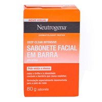 Sabonete Facial Em Barra Neutrogena Deep Clean Limpeza Profunda Com 80g