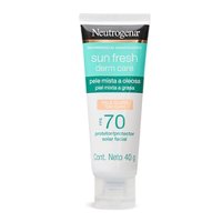 Protetor Solar Facial Neutrogena Sun Fresh Derm Care Pele Clara Fps70 Com 40g