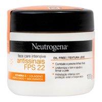 Creme Facial Neutrogena Face Care Intensive Antissinais Fps 22 Com 100g