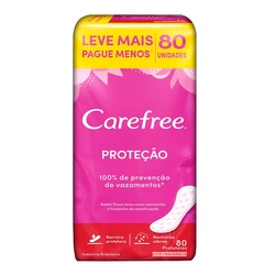 Protetor Diário Carefree Proteção Com Perfume 80 Unidades