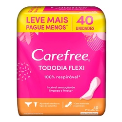 Protetor Diário Carefree Tododia Flexi 40 Unidades