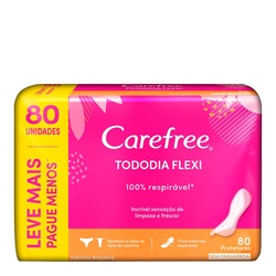 Protetor Diário Carefree Tododia Flexi Sem Perfume Com 80 Unidades
