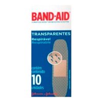 Band Aid Curativos Transparentes Band-aid 10 Unidades