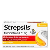 Strepsils 8,75mg Com 8 Pastilhas Mel E Limao