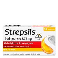 Strepsils 8,75mg Com 16 Pastilhas Mel E Limao