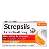 Strepsils 8,75mg Com 16 Pastilhas Laranja