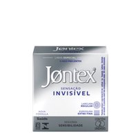 Preservativo Lubrificado SensaÇÃo InvisÍvel Jontex Caixa 2 Unidades