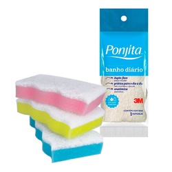 Esponja Anatômica Para Banho Ponjita Azul