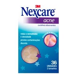 Curativos Nexcare Absorvente Para Acne Com 36 Unidades