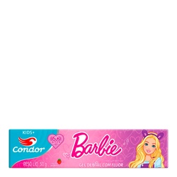 Creme Dental Condor Kids+ 50 Gramas Barbie Morango
