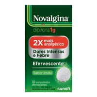 Analgésico E Antitérmico Novalgina 1g 10 Comprimidos Efervescentes