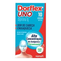 Analgesico Dorflex Uno 1g Enxaqueca 10 Comprimidos Efervescentes
