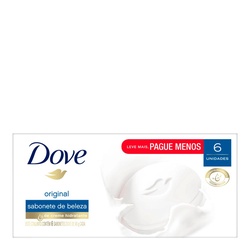Sabonete Em Barra Dove Original Branco 6 Unidades Com 90g