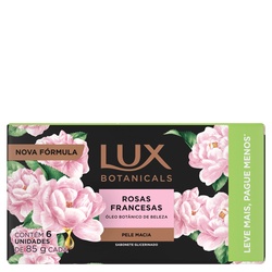 Kit Sabonete Lux Botanicals 85g Rosas Francesas  06 Unidades De Cada