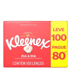 Lenços De Papel Kleenex 100 Unidades