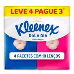 Kit Lenco De Papel Kleenex Bom Misto Com 4 Unidades