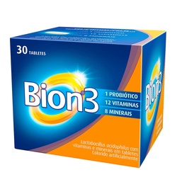 Multivitamínico Com Probiótico Bion3 Com 30 Tabletes