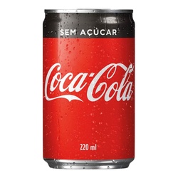 Coca Cola 220ml Sem Açúcar  Lata
