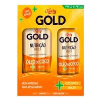 Kit Niely Gold NutriÇÃo Poderosa Shampoo Com 300ml + Condicionador Com 200ml
