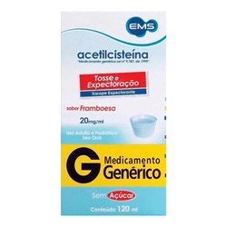 AcetilcisteÍna Infantil 20mg/ml Ems Xarope Com 120ml