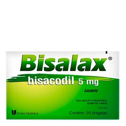Bisalax 5 Mg União Química 20 Drágeas
