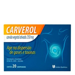 Carverol 250mg Com 20 Comprimidos Uniao QuÍmica
