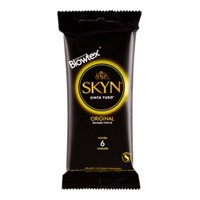 Preservativo Lubrificado Skyn Original Blowtex Pacote 6 Unidades