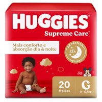 Fralda Huggies Supreme Care G 20 Unidades