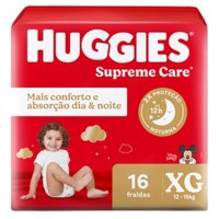 Fralda Huggies Supreme Care Xg 16 Unidades