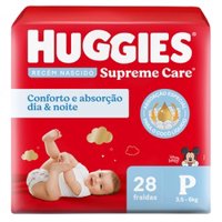 Fralda Huggies Supreme Care P 28 Unidades