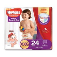 Fralda Huggies Roupinha Supreme Care Mega Xxg 24 Unidades