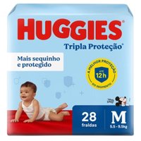 Fralda Huggies Tripla Proteção M 28 Unidades